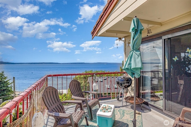 5310 SW College St, Seattle, WA 98116 - balcony featuring a water view