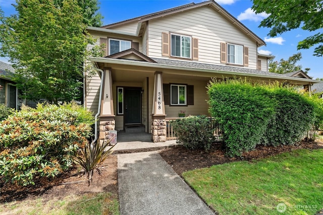 5468 Balustrade Blvd SE, Lacey, WA 98513 - view of front facade featuring covered porch