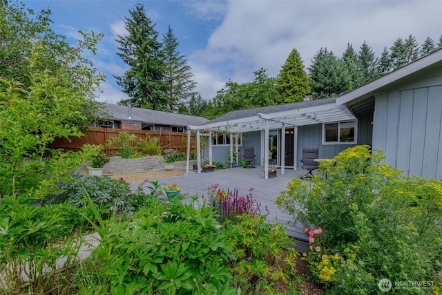 3024 Carpenter Loop SE, Olympia, WA 98503 - rear view of house featuring a pergola and a deck
