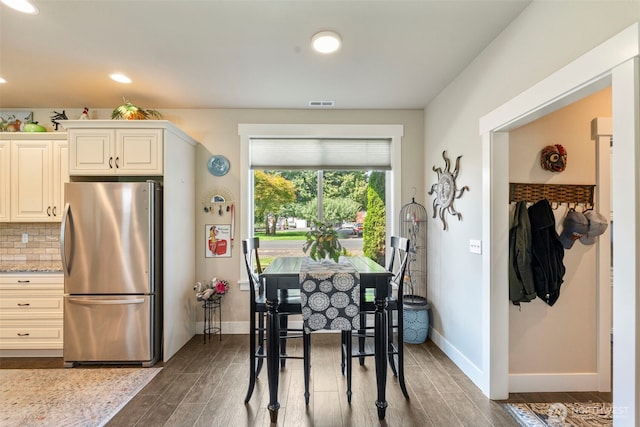 2322 Rice Rd, Chehalis, WA 98532 - dining space featuring dark wood finished floors and recessed lighting