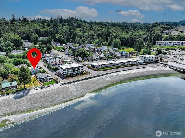 800 S 280th St, Des Moines, WA 98198 - aerial view of a nearby body of water and a heavily wooded area