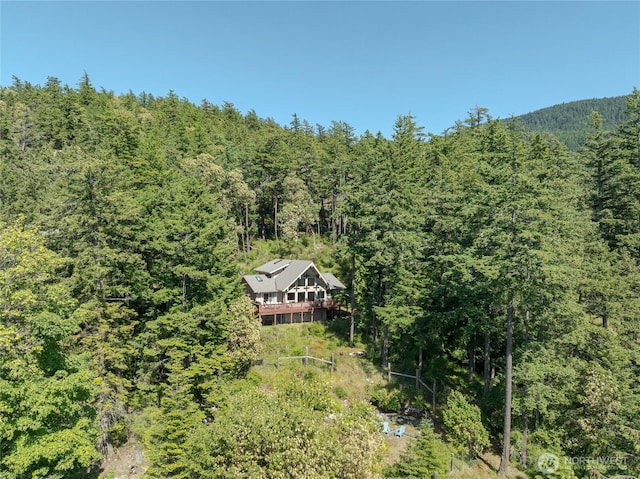227 Bromley Dr, Orcas Island, WA 98245 - view from above of property featuring a forest