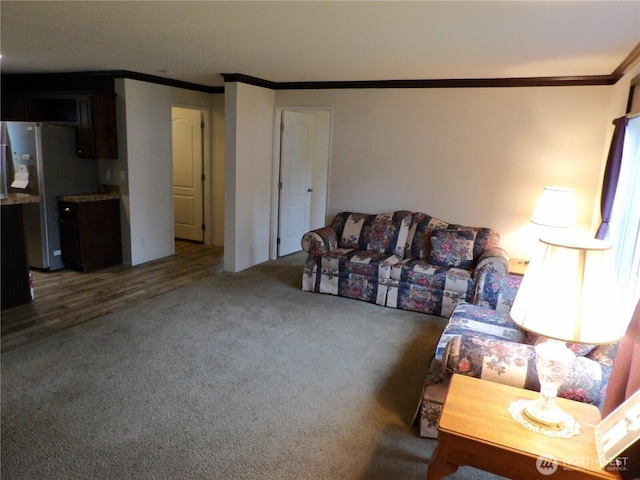 24919 Hoehn Rd Unit 65, Sedro Woolley, WA 98284 - carpeted living room with ornamental molding