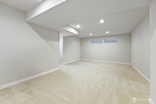 8015 NE 116th Pl, Kirkland, WA 98034 - finished below grade area with carpet floors and recessed lighting