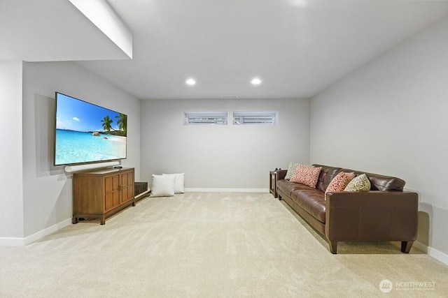 8015 NE 116th Pl, Kirkland, WA 98034 - living area with light colored carpet and recessed lighting