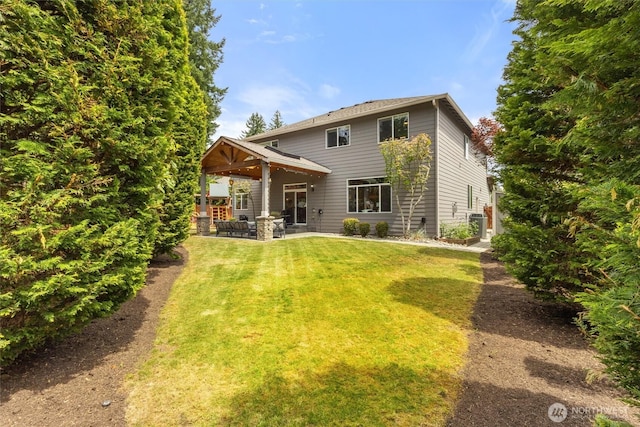 416 199th Pl SE, Bothell, WA 98012 - rear view of house featuring a yard and a patio