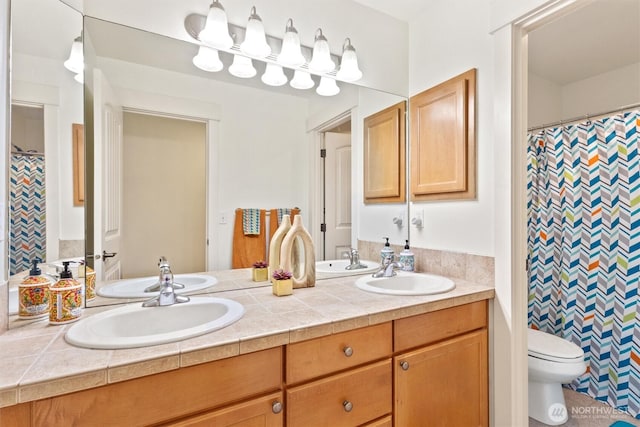 416 199th Pl SE, Bothell, WA 98012 - full bath featuring double vanity and a shower with shower curtain
