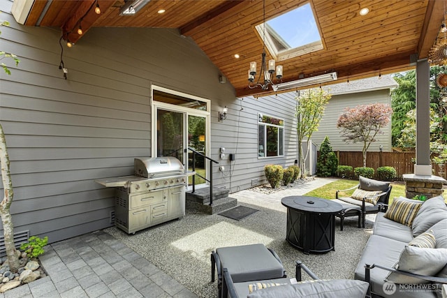 416 199th Pl SE, Bothell, WA 98012 - view of patio with an outdoor hangout area and area for grilling