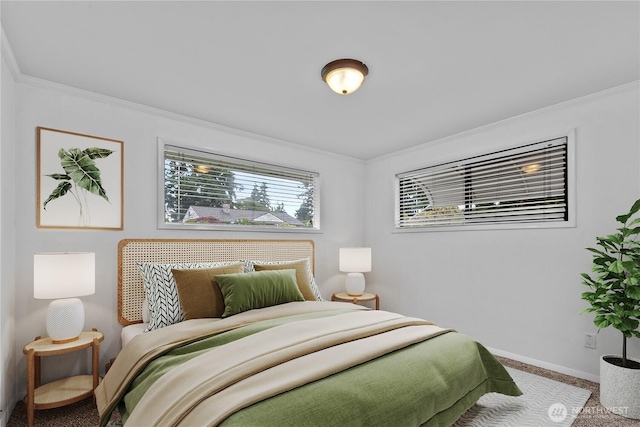 7411 201st St SW, Lynnwood, WA 98036 - carpeted bedroom featuring crown molding and baseboards