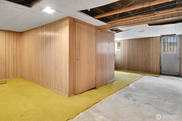 3108 S Walden St, Seattle, WA 98144 - basement featuring wood walls