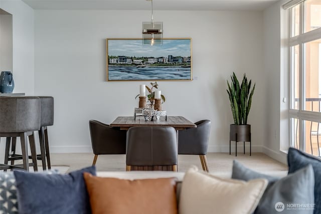 2015 SE Columbia River Dr Unit 320, Vancouver, WA 98661 - carpeted dining space with plenty of natural light