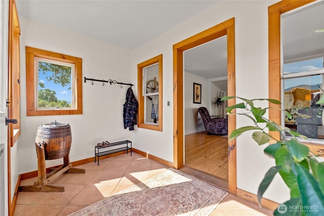 50 Lower Bear Creek Rd, Winthrop, WA 98862 - hallway featuring tile patterned flooring and baseboards