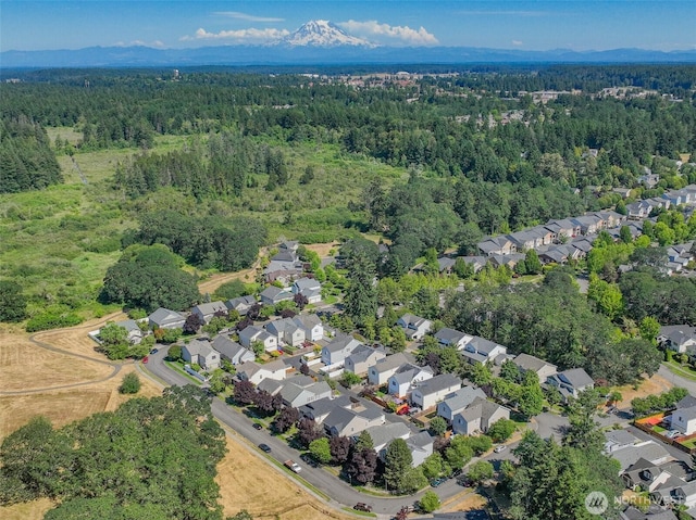 2237 Tolmie St, Dupont, WA 98327 - aerial overview of property's location featuring a heavily wooded area and nearby suburban area