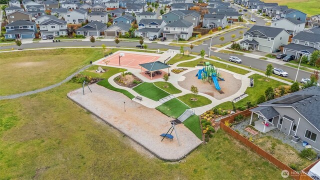9018 Viola St SE, Tumwater, WA 98501 - aerial perspective of suburban area featuring a recreational park