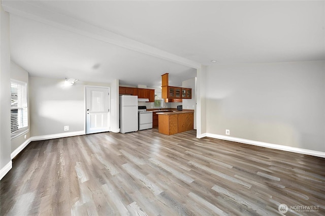 1000 State Route 150 Unit 18, Manson, WA 98831 - unfurnished living room with wood finished floors