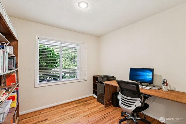 5325 Monta Vista Dr E, Edgewood, WA 98372 - office featuring light wood finished floors and baseboards