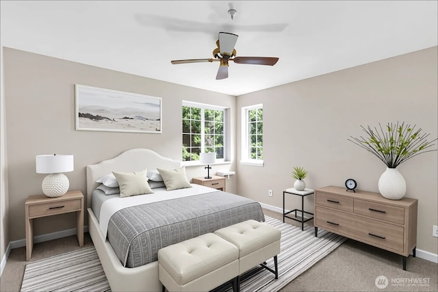 1628 118th Ave SE Unit F316, Bellevue, WA 98005 - bedroom featuring light carpet and a ceiling fan
