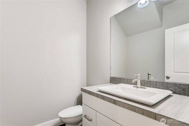 411 205th St SW Unit A, Lynnwood, WA 98036 - half bathroom with vanity and backsplash