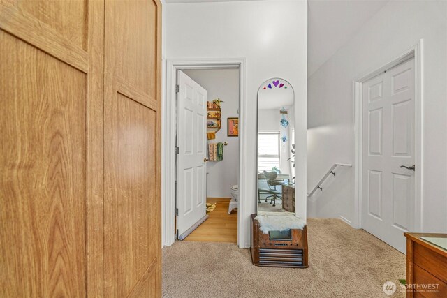 4020 Byron Ave, Bellingham, WA 98229 - hallway featuring carpet flooring