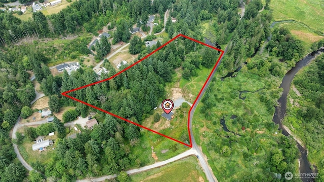 13402 Spring Site Rd E, Orting, WA 98360 - view of property location with property boundaries highlighted
