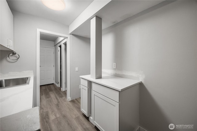 11335 NE 149th St, Kirkland, WA 98034 - washroom with wood finished floors and a sink
