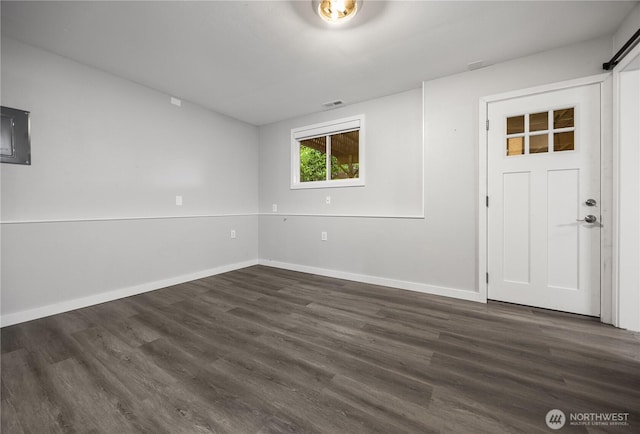 11335 NE 149th St, Kirkland, WA 98034 - foyer with baseboards and dark wood-type flooring