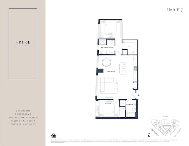 2510 6th Ave Unit 3605, Seattle, WA 98121 - view of room layout