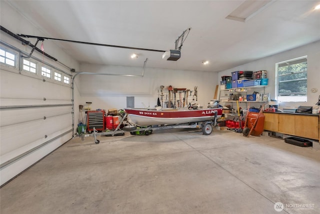 17356 Red Hawk Ct, Mount Vernon, WA 98274 - garage with a garage door opener and electric panel