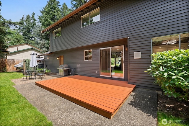 13222 76th Avenue Ct E, Puyallup, WA 98373 - wooden terrace with a grill