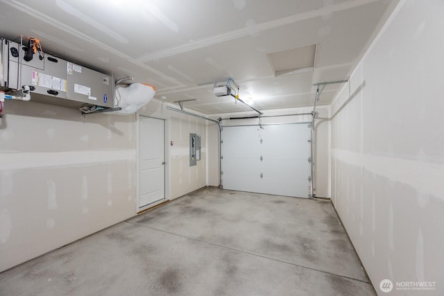 1325 Shaw St, Moses Lake, WA 98837 - garage with a garage door opener and electric panel