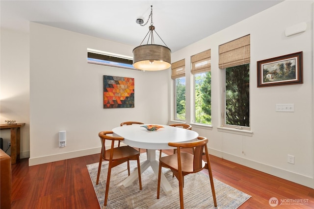 1129 Birch Falls Dr, Bellingham, WA 98229 - dining space featuring baseboards and wood finished floors