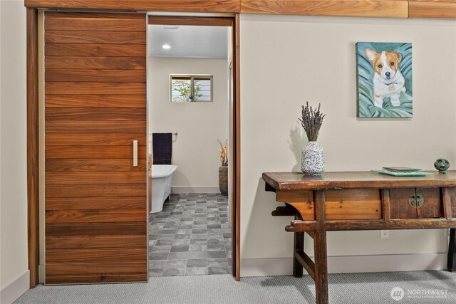 1129 Birch Falls Dr, Bellingham, WA 98229 - hallway featuring carpet floors