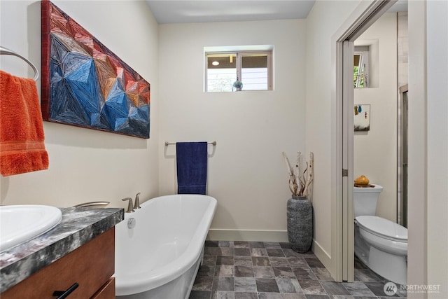 1129 Birch Falls Dr, Bellingham, WA 98229 - full bath with a freestanding tub and vanity