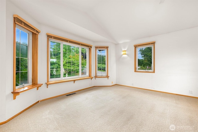 5788 Hannegan Rd, Bellingham, WA 98226 - unfurnished room featuring carpet flooring and vaulted ceiling