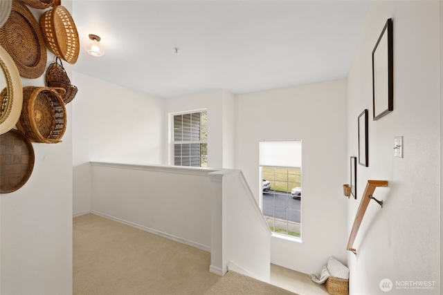 10307 140th Street Ct E Unit 3, Puyallup, WA 98374 - hallway with an upstairs landing and carpet