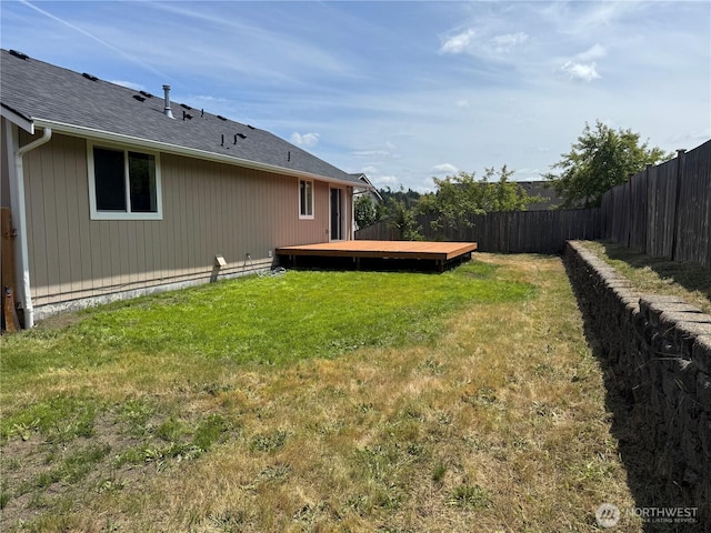 20116 85th Avenue Ct E, Spanaway, WA 98387 - fenced backyard with a wooden deck