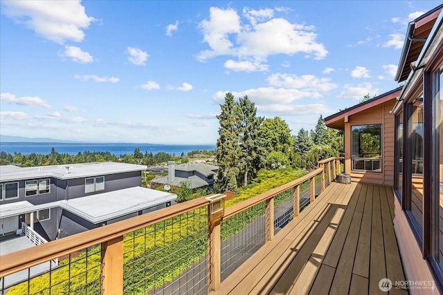 1125 Vista Pl, Edmonds, WA 98020 - wooden deck featuring a water view