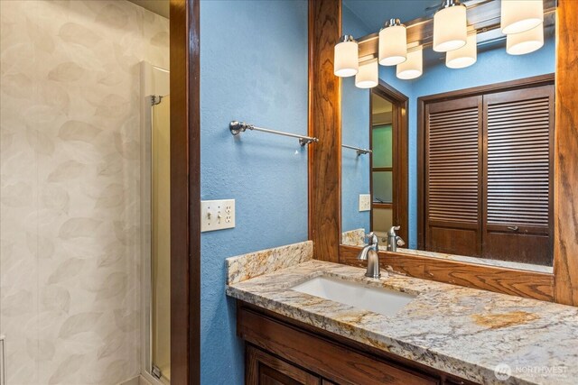 1125 Vista Pl, Edmonds, WA 98020 - bathroom with vanity and a stall shower