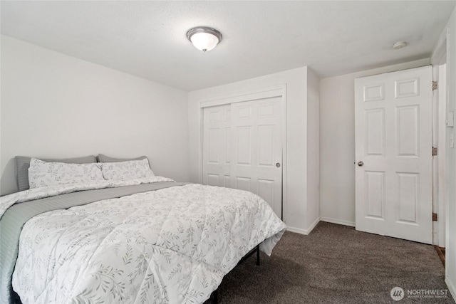 6817 S D St, Tacoma, WA 98408 - bedroom with dark carpet and a closet