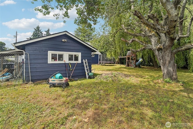 6817 S D St, Tacoma, WA 98408 - view of yard with a playground