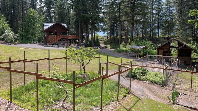 7905 Mountain Home Rd, Leavenworth, WA 98826 - view of yard with stairway