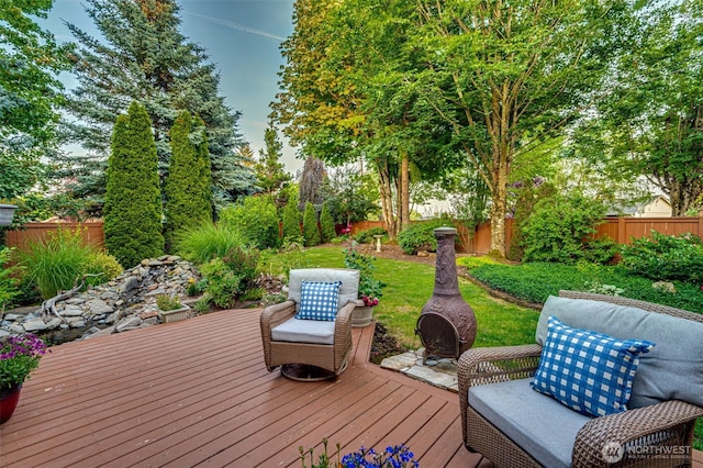 1732 NW 29th Cir, Camas, WA 98607 - wooden deck with a fenced backyard