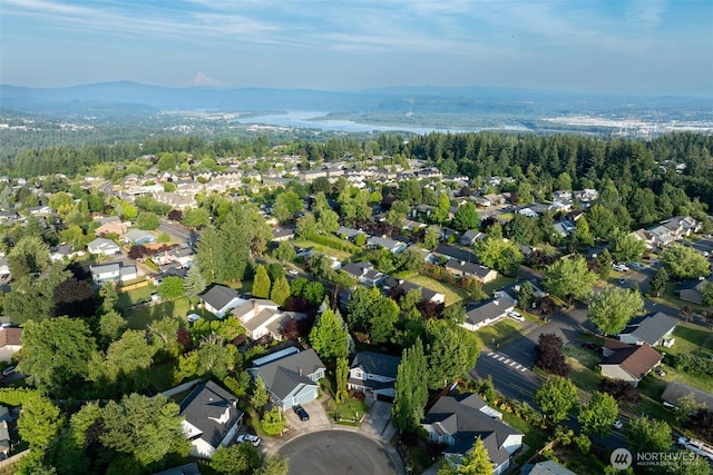 1732 NW 29th Cir, Camas, WA 98607 - aerial view of property's location featuring a forest and nearby suburban area