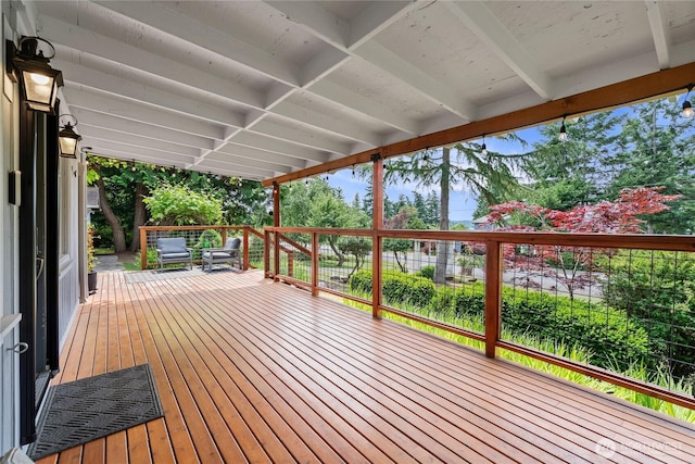 3555 S Holmes View Dr, Langley, WA 98260 - view of wooden deck