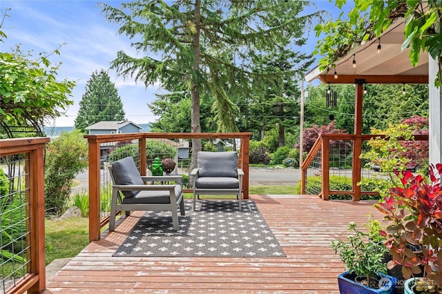 3555 S Holmes View Dr, Langley, WA 98260 - view of wooden terrace