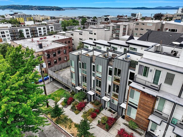 823 Warren Ave N, Seattle, WA 98109 - bird's eye view of a nearby body of water