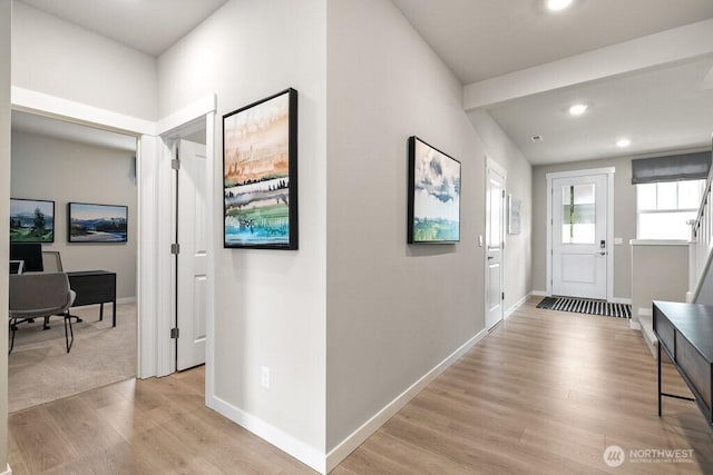 11433 SE 84th St Unit 41, Newcastle, WA 98056 - entrance foyer featuring light wood-type flooring and recessed lighting