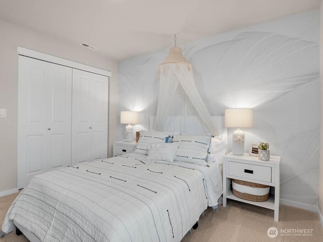11433 SE 84th St Unit 41, Newcastle, WA 98056 - carpeted bedroom featuring a closet and baseboards