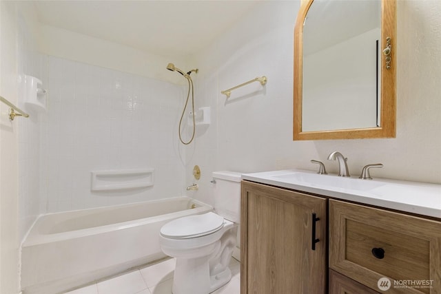 17514 151st Ave SE Unit 1-4, Renton, WA 98058 - full bathroom featuring vanity, shower / bathtub combination, and tile patterned flooring