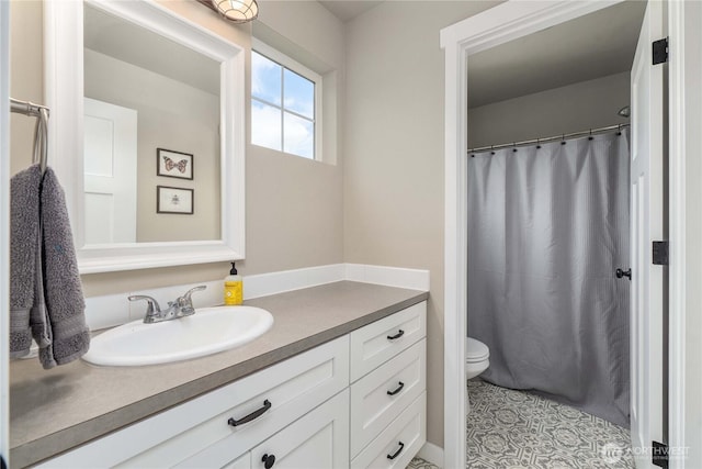 3294 Prill Rd, Centralia, WA 98531 - bathroom featuring vanity and a shower with shower curtain